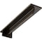 Ekena Millwork Heaton Hidden Support Steel Bracket w/ 12" Support Depth, Antiqued Brass 3"W x 16"D x 2"H BKTM03X16X02HEABS - alternate 1